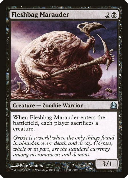 Fleshbag Marauder - Commander Magic: The Gathering trading card