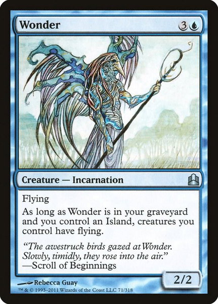 Wonder trading card from Commander Wonder - Commander Magic: The Gathering trading card
