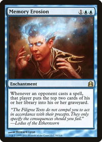 Memory Erosion - Commander (CMD) #50 - Rare Magic: The Gathering Trading Card