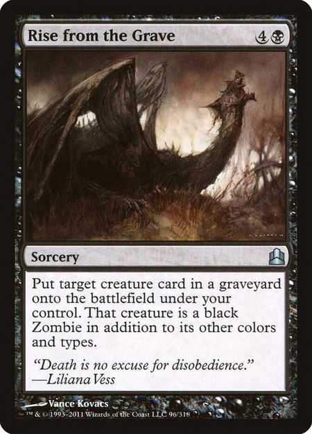 Rise from the Grave - Commander Magic: The Gathering trading card