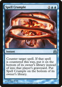 Spell Crumple - Commander (CMD) #63 - Uncommon Magic: The Gathering Trading Card