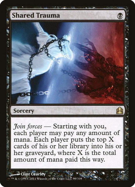 Shared Trauma trading card from Commander Shared Trauma - Commander Magic: The Gathering trading card