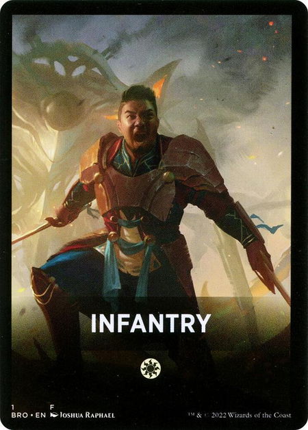 Infantry Theme Card - The Brothers' War Magic: The Gathering trading card