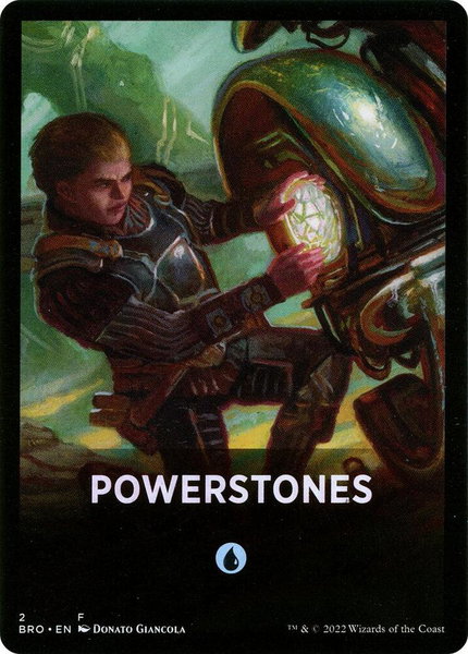 Powerstones Theme Card trading card from The Brothers' War Powerstones Theme Card - The Brothers' War Magic: The Gathering trading card
