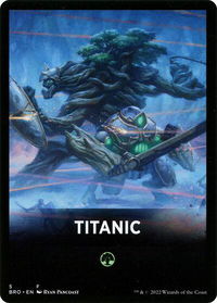 Titanic Theme Card - The Brothers' War (BRO) #5 - Token Magic: The Gathering Trading Card