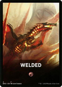 Welded Theme Card - The Brothers' War (BRO) #4 - Token Magic: The Gathering Trading Card