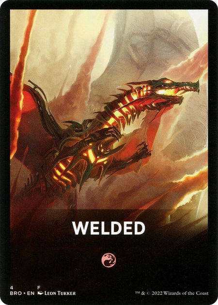 Welded Theme Card - The Brothers' War Magic: The Gathering trading card