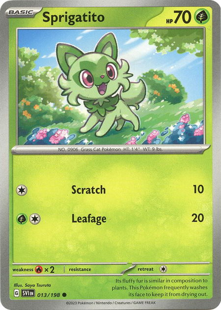 Sprigatito - SV01: Scarlet & Violet Base Set Pokémon trading card