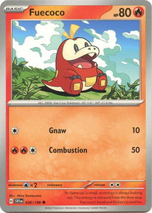 Fuecoco - SV01: Scarlet & Violet Base Set (SVI) #036/198 - Common Pokémon Trading Card