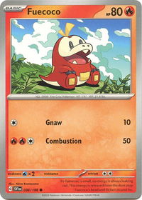 Fuecoco - SV01: Scarlet & Violet Base Set (SVI) #036/198 - Common Pokémon Trading Card