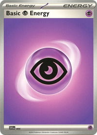 Basic Psychic Energy - 005 - SVE: Scarlet & Violet Energies (SVE) #005 - Common Pokémon Trading Card