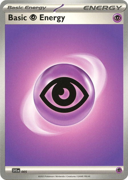 Basic Psychic Energy - 005 - SVE: Scarlet & Violet Energies Pokémon trading card