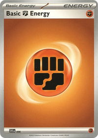 Basic Fighting Energy - 006 - SVE: Scarlet & Violet Energies (SVE) #006 - Common Pokémon Trading Card