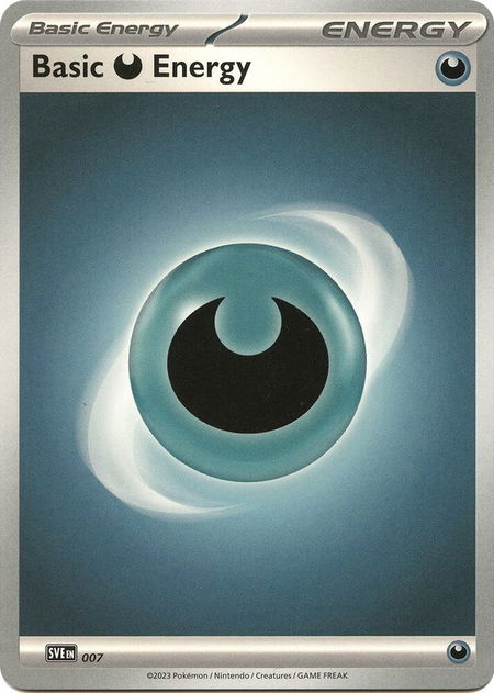 Basic Darkness Energy - 007 - SVE: Scarlet & Violet Energies Pokémon trading card