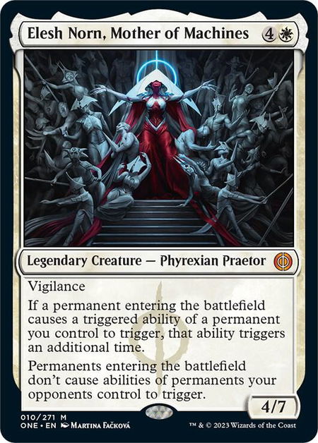 Elesh Norn, Mother of Machines - Phyrexia: All Will Be One Magic: The Gathering trading card