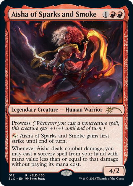 Aisha of Sparks and Smoke - SLX Cards Magic: The Gathering trading card