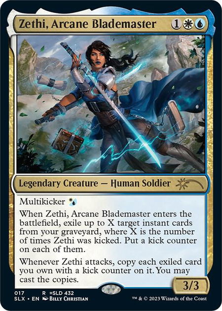 Zethi, Arcane Blademaster - SLX Cards Magic: The Gathering trading card