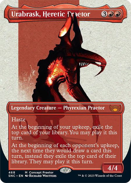 Urabrask, Heretic Praetor (Concept Praetor) - Phyrexia: All Will Be One Magic: The Gathering trading card