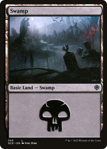 Swamp (343) - Starter Commander Decks Magic: The Gathering trading card
