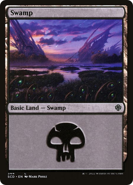 Swamp (344) - Starter Commander Decks Magic: The Gathering trading card