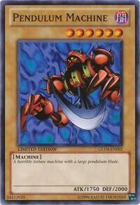 Pendulum Machine trading card from Gold Series 4: Pyramids Edition Pendulum Machine - Gold Series 4: Pyramids Edition YuGiOh trading card