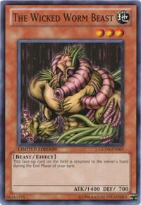 The Wicked Worm Beast - Gold Series 4: Pyramids Edition (GLD4) #GLD4-EN003 - Common / Short Print YuGiOh Trading Card