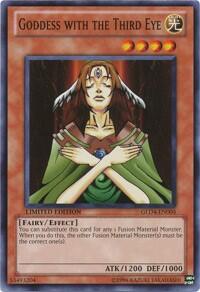 Goddess with the Third Eye - Gold Series 4: Pyramids Edition (GLD4) #GLD4-EN004 - Common / Short Print YuGiOh Trading Card