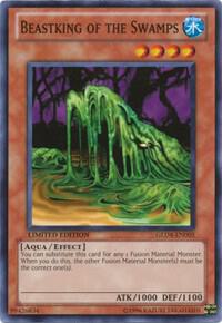 Beastking of the Swamps trading card from Gold Series 4: Pyramids Edition Beastking of the Swamps - Gold Series 4: Pyramids Edition YuGiOh trading card