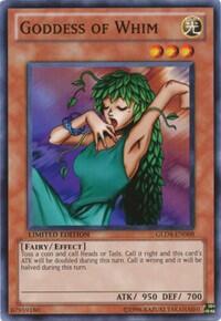 Goddess of Whim - Gold Series 4: Pyramids Edition (GLD4) #GLD4-EN008 - Common / Short Print YuGiOh Trading Card