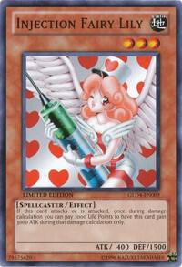 Injection Fairy Lily trading card from Gold Series 4: Pyramids Edition Injection Fairy Lily - Gold Series 4: Pyramids Edition YuGiOh trading card