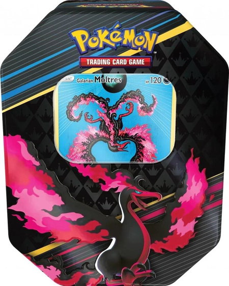 Crown Zenith Tin [Galarian Moltres] (International Version) - Crown Zenith Pokémon trading card