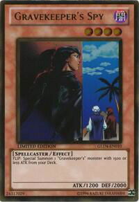 Gravekeeper's Spy - Gold Series 4: Pyramids Edition (GLD4) #GLD4-EN010 - Rare YuGiOh Trading Card