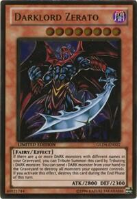 Darklord Zerato - Gold Series 4: Pyramids Edition (GLD4) #GLD4-EN022 - Rare YuGiOh Trading Card