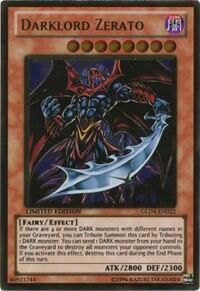 Darklord Zerato - Gold Series 4: Pyramids Edition (GLD4) #GLD4-EN022 - Rare YuGiOh Trading Card