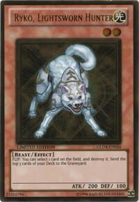 Ryko, Lightsworn Hunter - Gold Series 4: Pyramids Edition (GLD4) #GLD4-EN024 - Rare YuGiOh Trading Card
