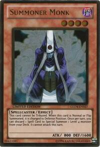 Summoner Monk - Gold Series 4: Pyramids Edition (GLD4) #GLD4-EN027 - Rare YuGiOh Trading Card