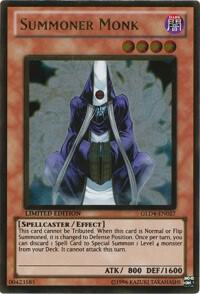 Summoner Monk trading card from Gold Series 4: Pyramids Edition Summoner Monk - Gold Series 4: Pyramids Edition YuGiOh trading card