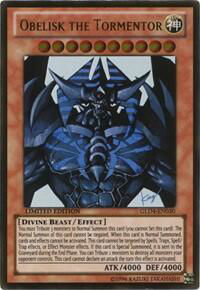 Obelisk the Tormentor - Gold Series 4: Pyramids Edition (GLD4) #GLD4-EN030 - Rare YuGiOh Trading Card