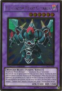 Gladiator Beast Gyzarus trading card from Gold Series 4: Pyramids Edition Gladiator Beast Gyzarus - Gold Series 4: Pyramids Edition YuGiOh trading card