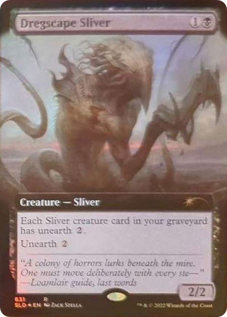 Dregscape Sliver (Extended Art) trading card from Secret Lair Drop Series Dregscape Sliver (Extended Art) - Secret Lair Drop Series Magic: The Gathering trading card