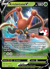 Kricketune V - Prize Pack Series Cards  #006/163 - Ultra Rare Pokémon Trading Card