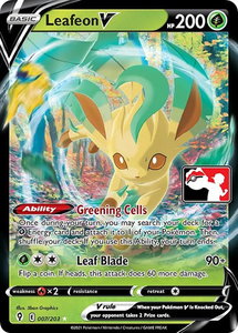 Leafeon V - Prize Pack Series Cards #007/203 - Ultra Rare Pokémon Trading Card
