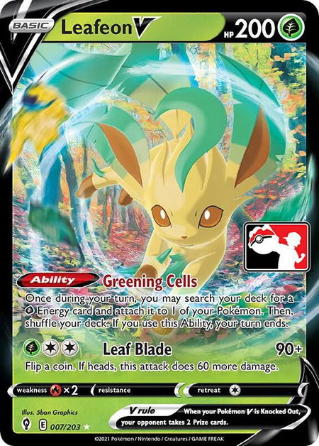Leafeon V - Prize Pack Series Cards Pokémon trading card