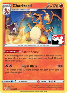 Charizard - Prize Pack Series Cards #025/185 - Rare Pokémon Trading Card