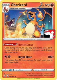 Charizard - Prize Pack Series Cards  #025/185 - Rare Pokémon Trading Card