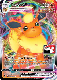 Flareon VMAX - Prize Pack Series Cards  #018/203 - Ultra Rare Pokémon Trading Card