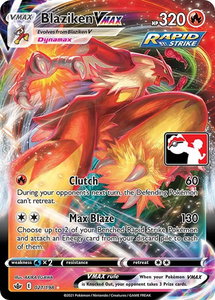 Blaziken VMAX - Prize Pack Series Cards #021/198 - Ultra Rare Pokémon Trading Card