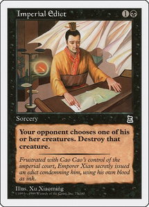 Imperial Edict - Portal Three Kingdoms (PTK) #77 - Common Magic: The Gathering Trading Card