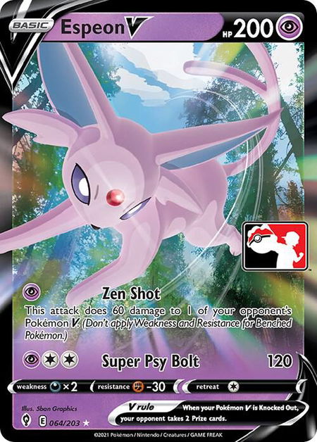 Espeon V - Prize Pack Series Cards Pokémon trading card