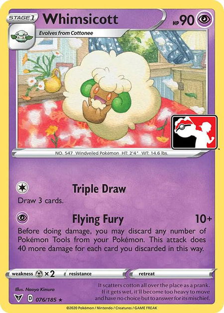 Whimsicott - Prize Pack Series Cards Pokémon trading card